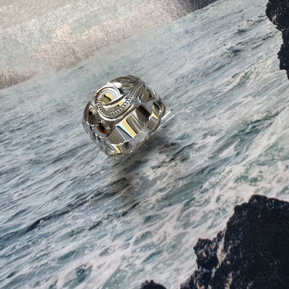 925 Sterling Silver Hawaiian Heirloom Jewelry 🌸,princess cut 10MM Ring - Picture 2 of 5